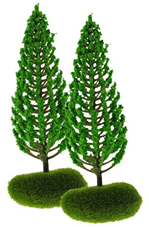 EXCEART 2st Baummodell Miniaturbasen Modellsand Miniaturbäume Zum Basteln Gartenzubehör Mini- Mini-modellbäume Mini-kiefern Zum Basteln Teich Saftig Anlage Miniatur-baumfiguren Plastik
