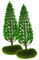 EXCEART 2st Baummodell Miniaturbasen Modellsand Miniaturbäume Zum Basteln Gartenzubehör Mini- Mini-modellbäume Mini-kiefern Zum Basteln Teich Saftig Anlage Miniatur-baumfiguren Plastik