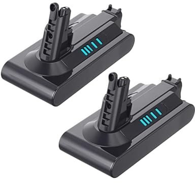 V10 Replacement Battery 25.2V 6000mA Compatible for Dyson V10 Cleaner RH-10 SV12 Battery Pack 7-CELL(206340) SV14 7INR21/70(6000mAh2pcs)