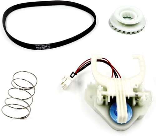 yrjns WH03X30517 Washer Shift Actuator &WH05X24185 Washing Machine Clutch & WH01X24434 Washer Spring & WH01X27538 Washer Drive Belt Replacement for Hotpoint GE Washers - 4 Pack