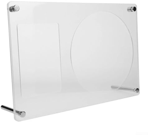 Compact Transparent Acrylic Vinyl Album and CD Storage Rack with Wall Mount, Suitable for Organized Display