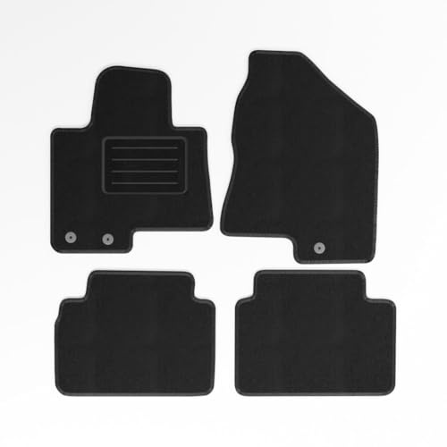 Mats4all Textil Fussmatten Passend für Hyundai iX35 2010-2015 | rutschfest | Mit Verstärkung | 4-teilig