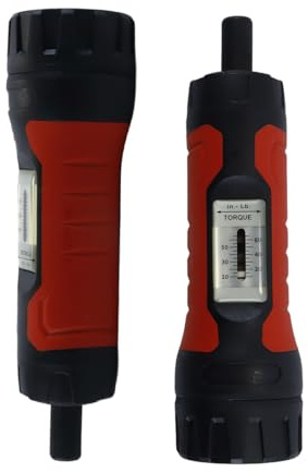 Durlo Preset Torsion Screwdriver 10-65 in.ib Adjustable Torque Handheld Maintenance Tool Red Black for Electrical Light Industry Mechanical