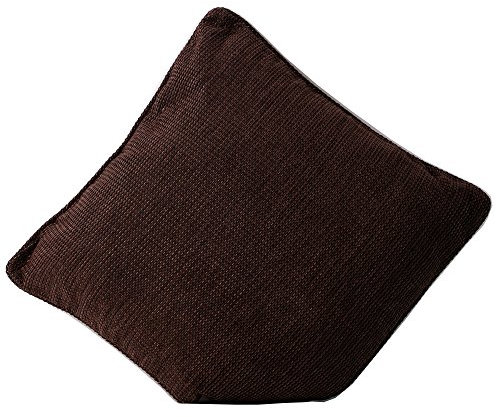 VIVA Home Kissen 45x45 cm Uni - Sofakissen in Bouclé Optik inklusive Füllung zur Dekoration (Braun)