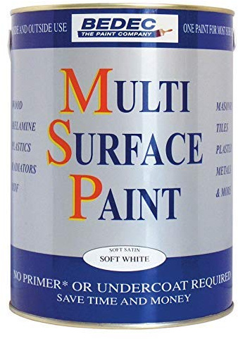 Bedec Multi Surface Paint Soft Satin Silver 5 Litre