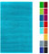 Lashuma saugstarke Badematte 50x80 cm, Linz Frottee schnelltrocknender Badläufer Blau - Aquamarin