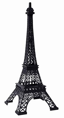 Hosley® Eiffelturm aus Eisen, 38,1 cm hoch, exquisiter französisch inspirierter Deko-Akzent, stabile Eisenkonstruktion, ideal für Tischplatten, Regale und Kaminsims-Enthusiasten und Heimdekoration