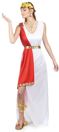 DEGUISE TOI Römer-Göttin-Kostüm für Damen Weiss-rot-goldfarben - Weiß