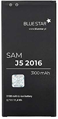 Bluestar Akku Ersatz kompatibel mit Samsung Galaxy J5 2016 (SM-J510) 3100 mAh Austausch Batterie EB-BJ510CBE