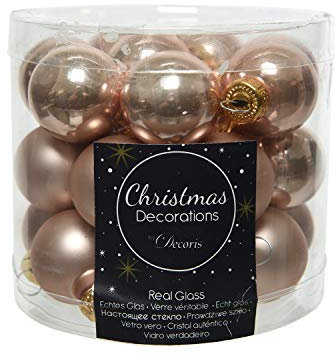 KAE 24 Mini - Weihnachtskugeln Glas 25mm Sand beige