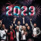 MBW Folienballon Helium Luftballons Zahlen für Silvester-Party Happy New Year 2023 Deko Neujahr Abi