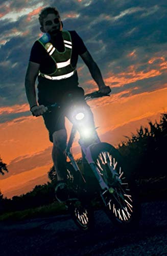 Leichte CBK-MS Reflex Sport Weste Überwurf Sicherheitsweste mit Reflex Streifen Größe L