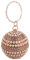 FoxLady Women's Sparkling Crytals Pearl Studded Ball Shape Evening Clutch Bag (Champagne)