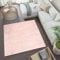 TAPISO Essence Tappeto Shaggy quadrato a pelo lungo Tappeto moderno rosa tinta unita Soggiorno camera da letto Tappeto comodino per bambini adulti Morbido super morbido spesso OEKO-TEX 120 x 120 cm