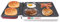 BEPER P101CUD500 4 in 1, Multifunktionsplatte aus Antihaft-Material, Rot