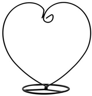 BESPORTBLE Heart-shaped Ornament Display Stand,Heart Shaped Ornaments for the Living Room, Garden s Outdoor Air Plant Stand/ Pot Stand Holder for Glass Terrarium