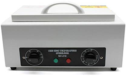 Fetcoi 300W Heißluft Sterilisator Hochtemperatur-UV-Sterilisator Box Timer Erhitzen Sterilisator Kosmetik Desinfektion, für Salon Spa beatuty Health Care
