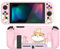 PlayVital Protector para Nintendo Switch - Cubierta Delgado de TPU Suave con Tapas de Botón Coloridas, Funda Completa para Consola y Joycon, Incluye Caps de Botones ABXY y Dirección (Gatito y Pollo)