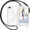 Nupcknn Liquid Silikon Handykette Hülle für iPhone 7 Plus/iPhone 8 Plus/iPhone 6s Plus Hülle Necklace(abnehmbar) Hülle mit Kordel zum Umhängen Handy Schutzhülle mit Band (Transparent, 5.5)