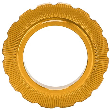 Fahrradzubehör, Centerlock Lockring Center Lock Laufradsatz Nabe Shaft Disc Rotor Lock Ring für Fahrrad Mountainbike (Gold)