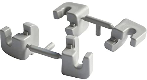VS TAL Side Korb-Befestigungsclip für KB 150 mm Kunststoff verkehrsgrau 4 Stück
