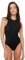 TRENDYOL Damen Reißverschluss Detaillierter Badeanzug One Piece Swimsuit, Schwarz, 42 EU