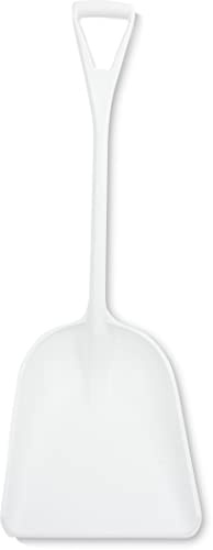 SPARTA Polypropylene Sanitary Shovel, One-Piece Food Handling Scoop, Commercial Kitchen and Bulk Ingredient Transfer Tool, 13.75 x 16.5 Scoop, White