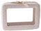 SANHECUN Kulturbeutel wasserdichter Kosmetik-Organizer mit Aufhängehaken für Reisen, weiß, Carry on 8 inch, Kulturbeutel