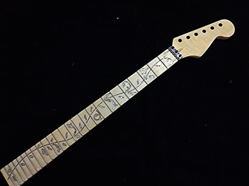 CAZARU 24 Bünde Ahornhals Ahorngriffbrett Ersatzteile für E-Gitarrenhals im Strat-Stil