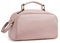Telena Trousse de toilette pour homme et femme en cuir PU, trousse de toilette à suspendre, trousse de toilette de voyage, sac de maquillage, sac de rangement de valise, sac de rangement, Rose, Taille