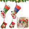 tangger 4PCS Nikolausstrumpf Set Weihnachtsstrumpf Werden Weihnachtssocken Weihnachtsbaum Socken Weihnachtsstrümpfe Weihnachtsstrumpf Set Nikolausstiefel Socken(2 Größen)