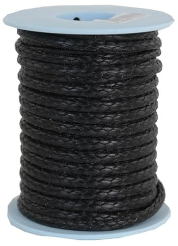 Gepotex Dyneema, corda intrecciata in Dyneema, diametro 4 mm, 10 m, colore nero
