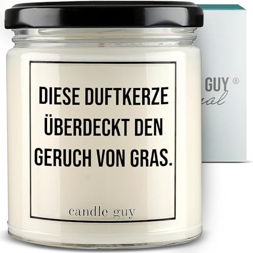 candle guy Duftkerze im Glas [Brennzeit 70h] - Duft-Kerze handgemacht mit Spruch | Freches Geschenk für Frauen, Freundin, Geburtstag | 100% Sojawachs, schöne natürliche Düfte mit ätherischem Öl