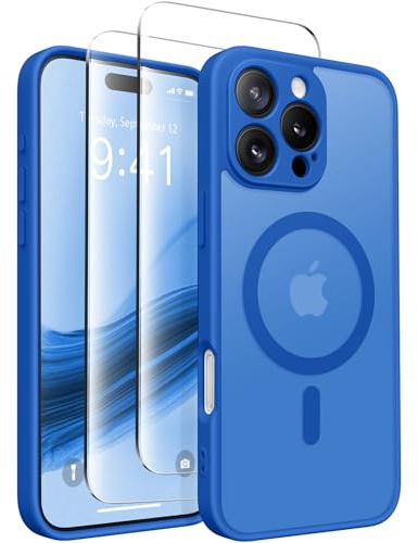 CAPRARO for iPhone 16 Pro Case, Compatible with MagSafe