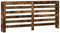 vidaXL Radiator Cover Heater Shelf - Smoked Oak Engineered Wood, 175x20x82 cm, Modern Slatted Design, Living Room Display