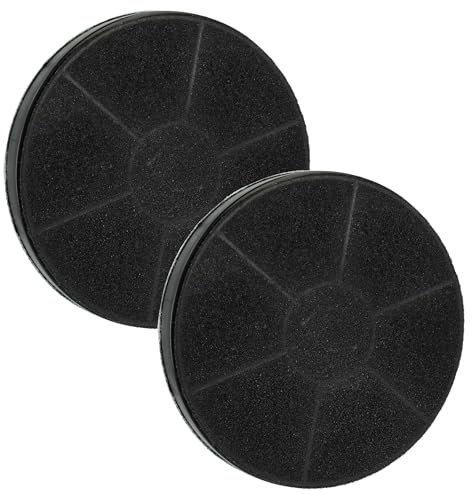 vhbw 2x Filtre combiné remplacement pour Moulinex AB 6, AB6, AD 6, AD6 pour Friteuse - Anti-graisses et odeurs, 165 mm
