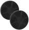 vhbw 2x Filtre combiné remplacement pour Moulinex AB 6, AB6, AD 6, AD6 pour Friteuse - Anti-graisses et odeurs, 165 mm