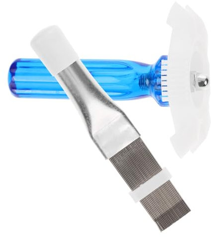 TINEASUR 2pcs Fin Comb Straightener Ac Coil Comb Air Conditioner Cleaner Radiator Brush