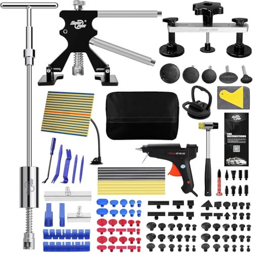 Auto Dellen Reparatur Ausbeulwerkzeug Set, Reparatur Ausbeulwerkzeug Lackfreies Dellen Reparaturse mit Hebelwerkzeug Auto zur Entfernung von Dellen an Autos, Motorrädern und anderen Karosserieoberfläc