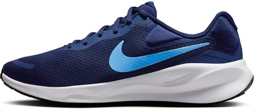 NIKE Revolution 7, Sneaker Uomo, Blue Void/University Blue-White-Black, 47 EU