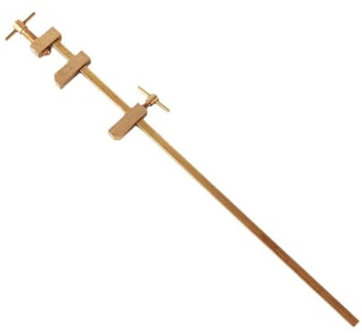 Gralara F Clamp Woodworking Clamp with Knurled Tightening Screws Miniature Japanese Wood Clamp, 360mm