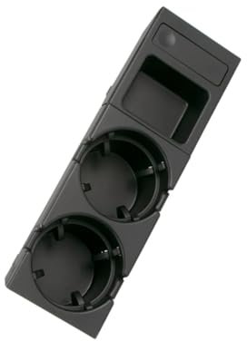 GYTTAK Auto Porte Gobelet Compatible avec BMW pour E46 3 Série 1998-2004 Porte-gobelet Avant De Voiture Console Centrale Porte-gobelet d'eau De Boisson Plateau À Monnaie 51168217953(Black)