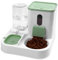 Kit dispensador para Gatos y Perros Piezas Dispensador de Agua para Mascotas, Bebedero y comedero Dispensador Comida y Agua 2Unidad (KIT3473VERDE)