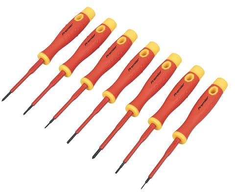 Sealey Premier Precision Screwdriver Set 7pc - VDE Approved - AK61201
