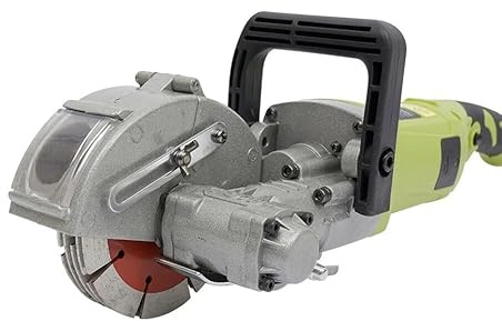 Fresatrici per scanalature, fresa elettrica a fessura da 4000 W, macchina fresa per muri a 220 V 6500 giri/min, regolazione della larghezza di taglio fino a 37 mm, 5 lame da taglio, pompa dell'acqua
