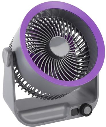 Whole Room Air Circulator Fan for Home, Ultra-Quiet, 180° Adjustable Tilt, 100 Speeds, Strong Airflow, 24H Battery Life, 4000mAh Rechargeable, Desk Fan for Home, Office, Kitchen