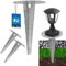 KOTARBAU® 2 Stk Erdspieß Einschlaghülse für Gartenbeleuchtung ⌀ 190mm verzinkt Stahl Erdungsspieß Bodenanker Erdanker Einschlagbare Bodenhalterung für Gartenlampen Einschlagbodenhülse Bodenhülse Anker