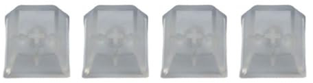 4PCS Clear Key Cap PC Profile Key Cap Replacement Keyboard Cover