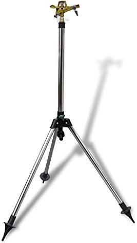 AJJHUUKI Arroseur à impulsion en zinc sur trépied