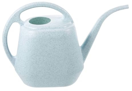 HIAKDOFT Regadera para Flores Portátil Diseño Ergonómico y Gran Capacidad para Jardinería Interior y Exterior sin Cabezal Rociador Color Grisáceo Elegante